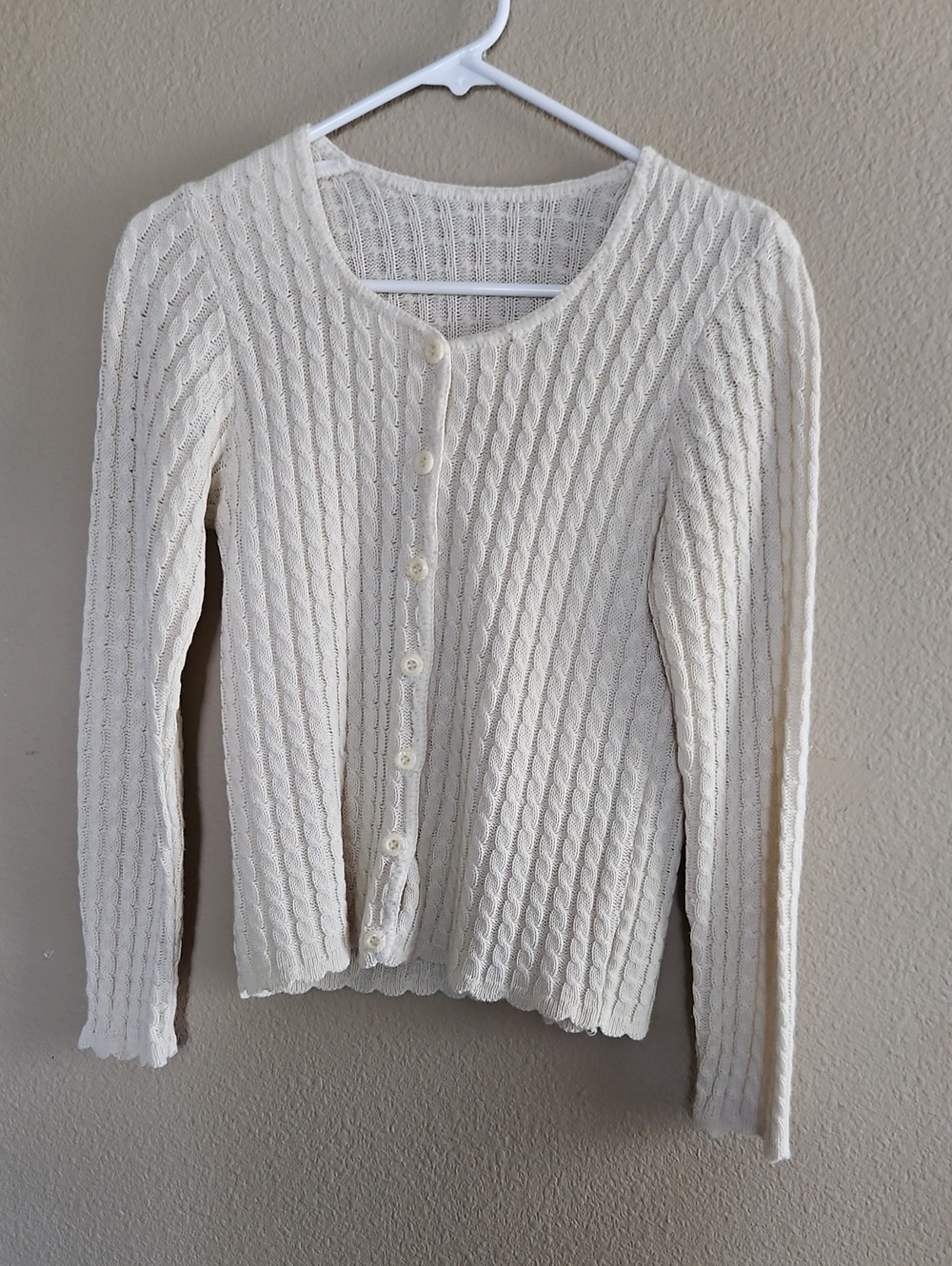 Handmade Scalloped Trim Sweater